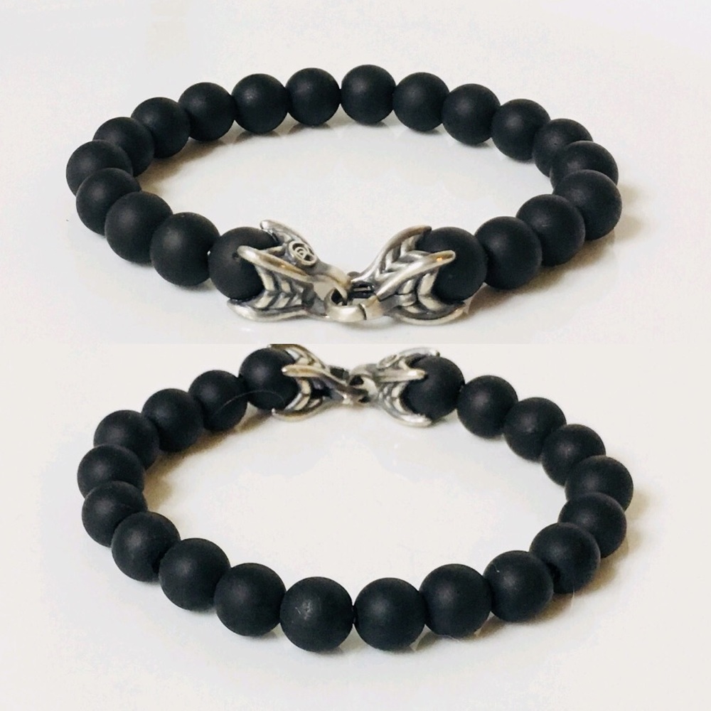 David Yurman Black Onyx Spiritual Bead Bracelet - Picture 3 of 6